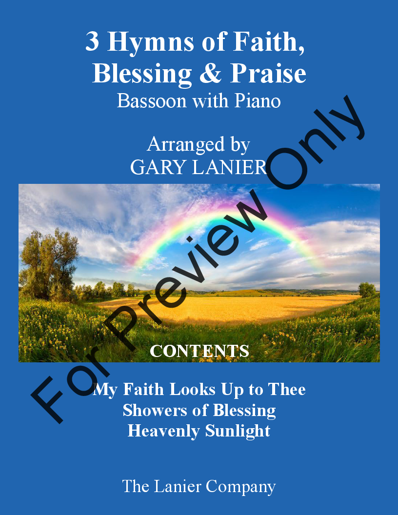 3 Hymns of Faith, Blessing & Praise (For Bassoon with Piano) P.O.D.