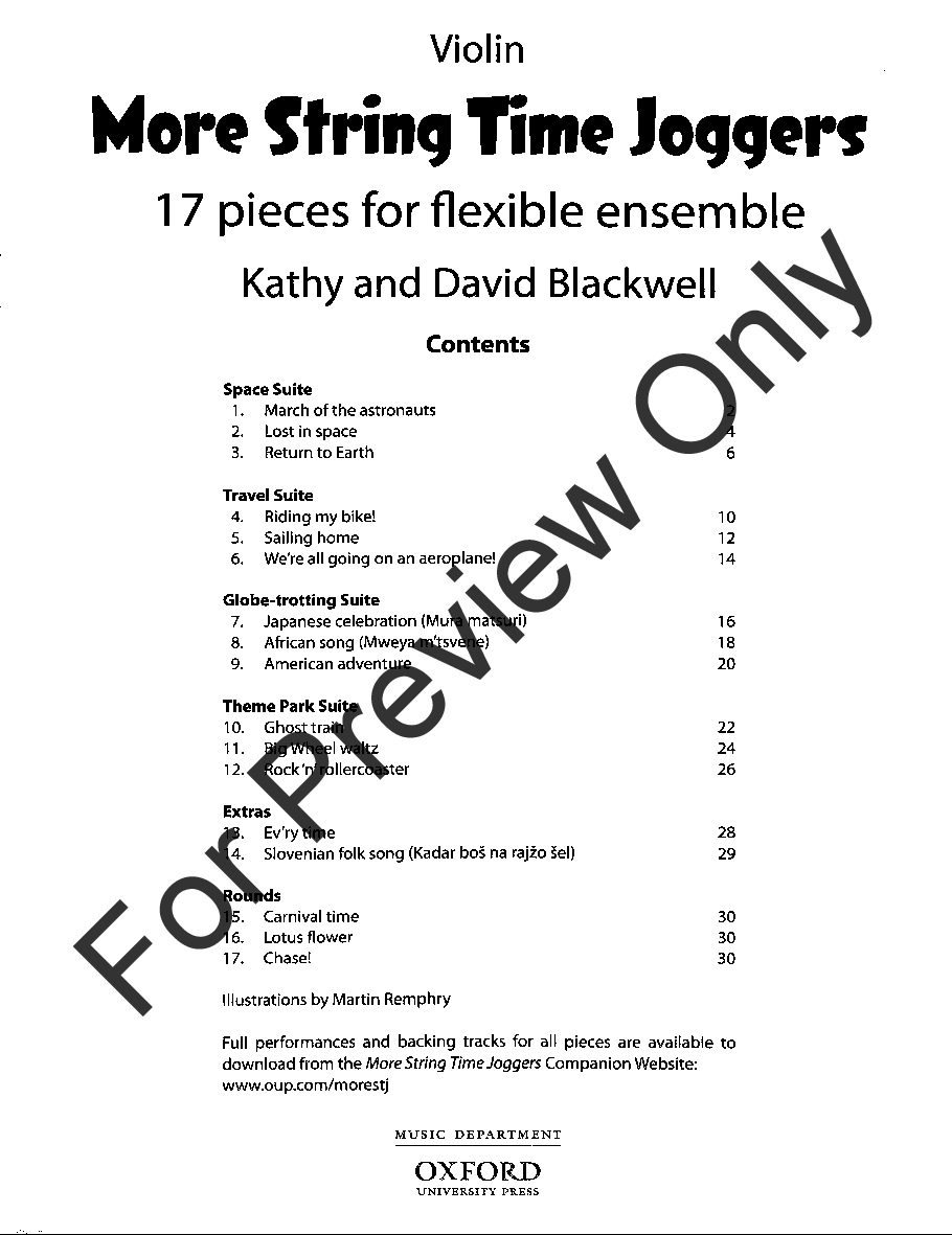 More String Time Joggers 17 Pieces for Flexible Ensembles