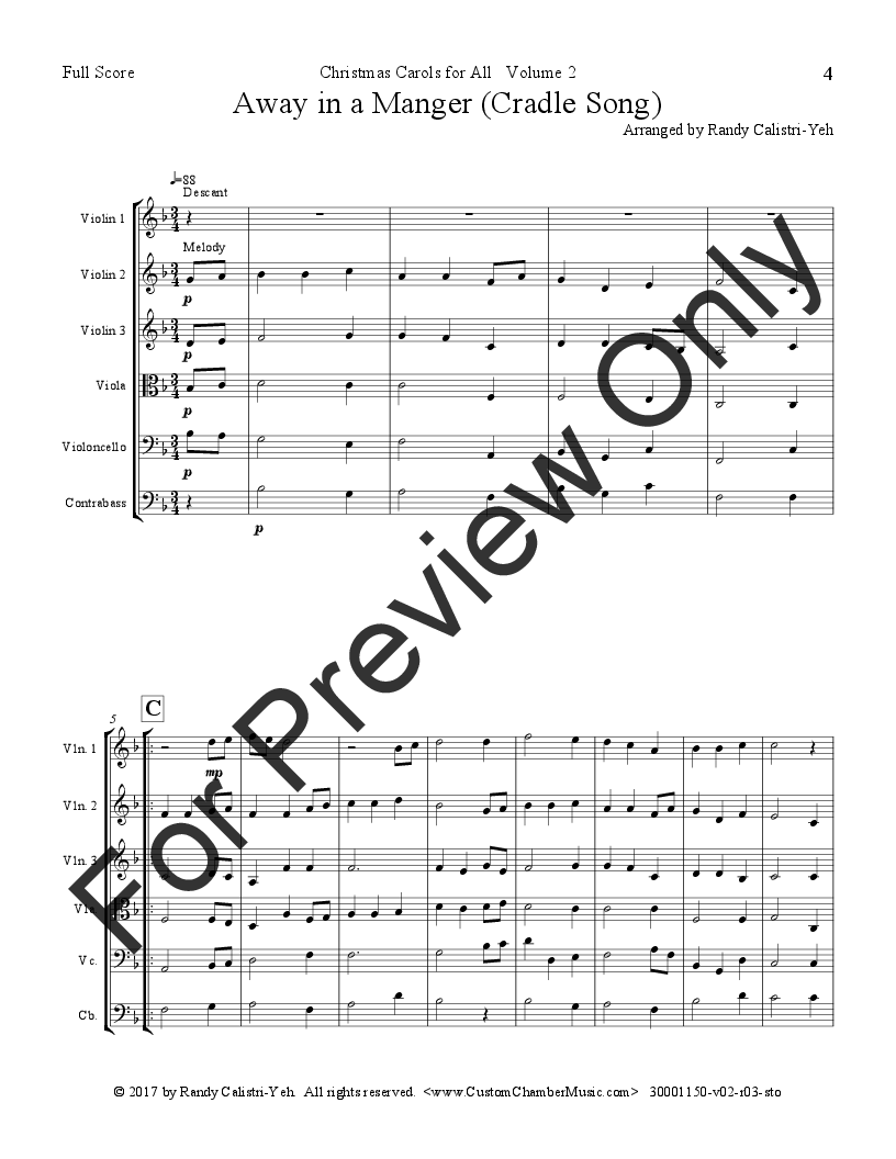 Christmas Carols for All, Volume 2 (for String Orchestra) P.O.D.