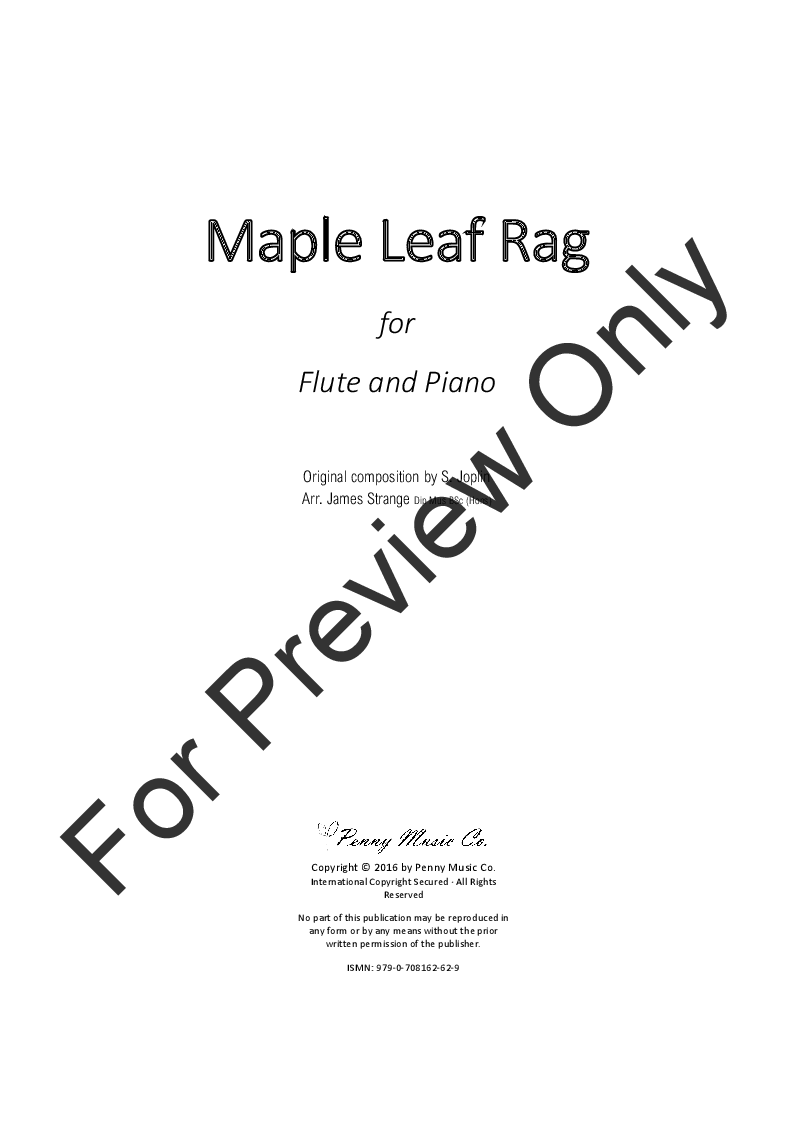 Maple Leaf Rag P.O.D.