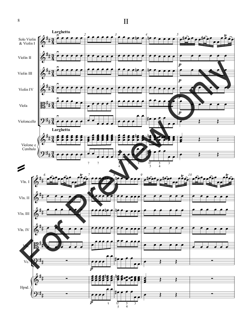 Concerto in D Opus 3, No. 9 P.O.D.