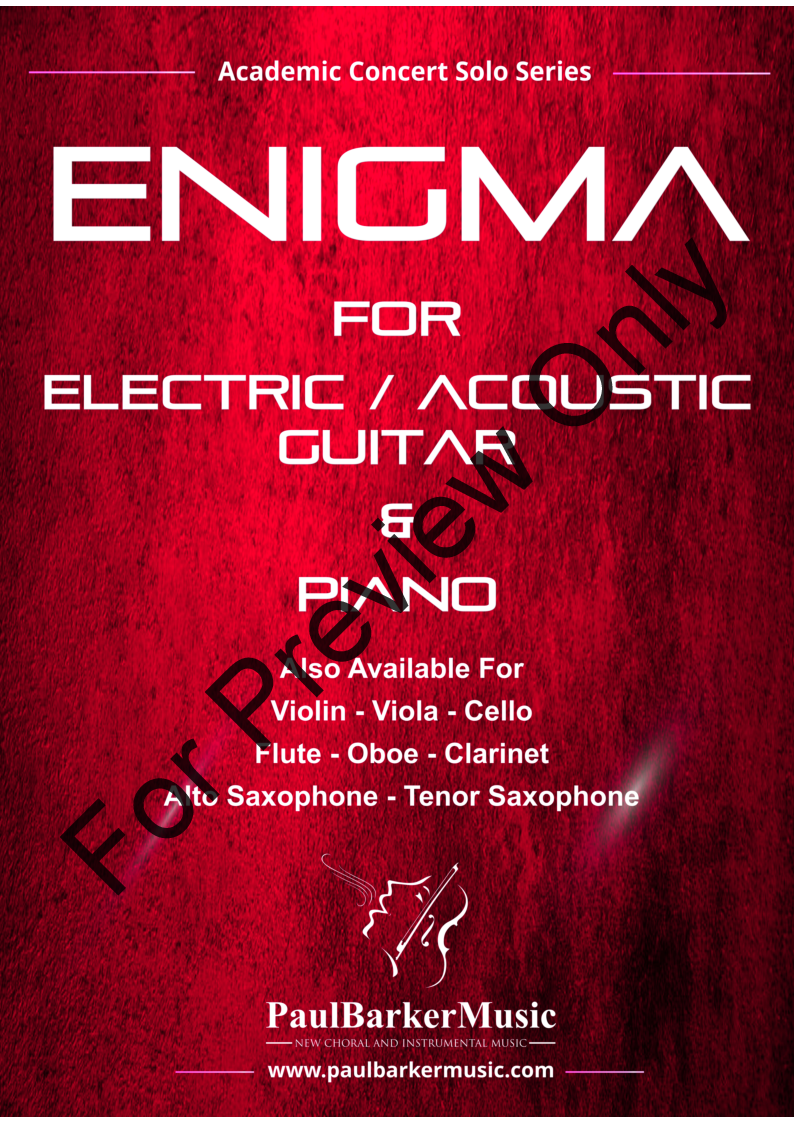 Enigma (Electric Guitar & Piano) P.O.D.