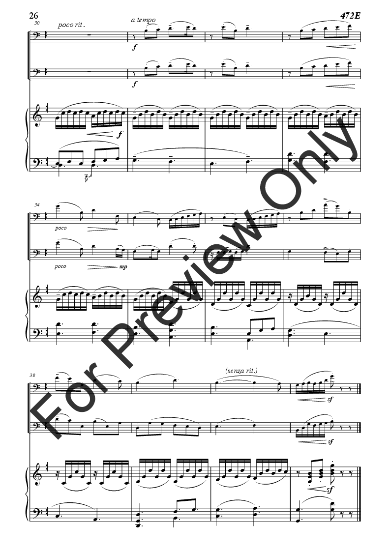 Eight for a Start Cello Duet with Piano