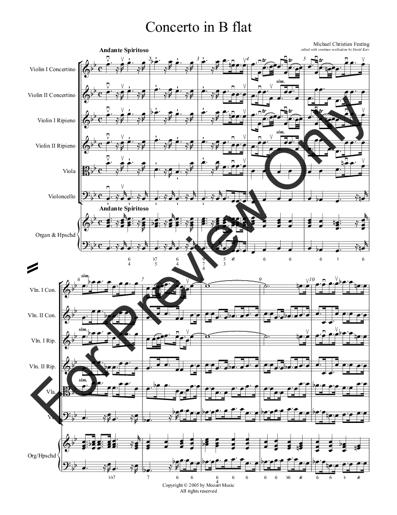 Concerto No. 1 in B flat P.O.D.