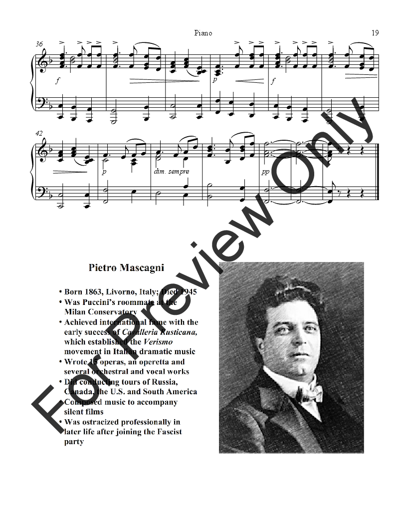 Themes of Early 20th Century Composers for Band P.O.D.