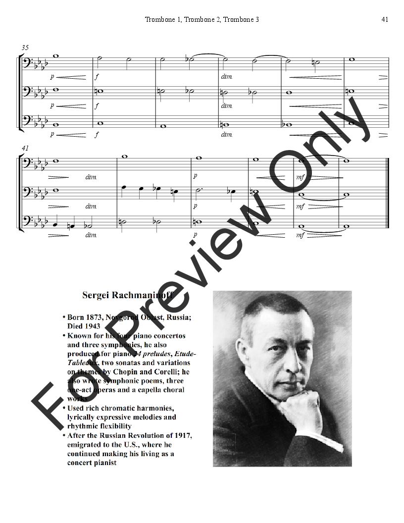 Themes of Early 20th Century Composers for Band P.O.D.