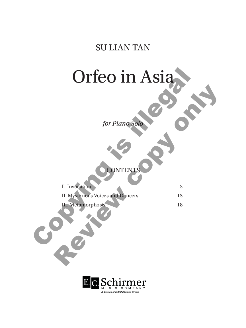 Orfeo In Asia