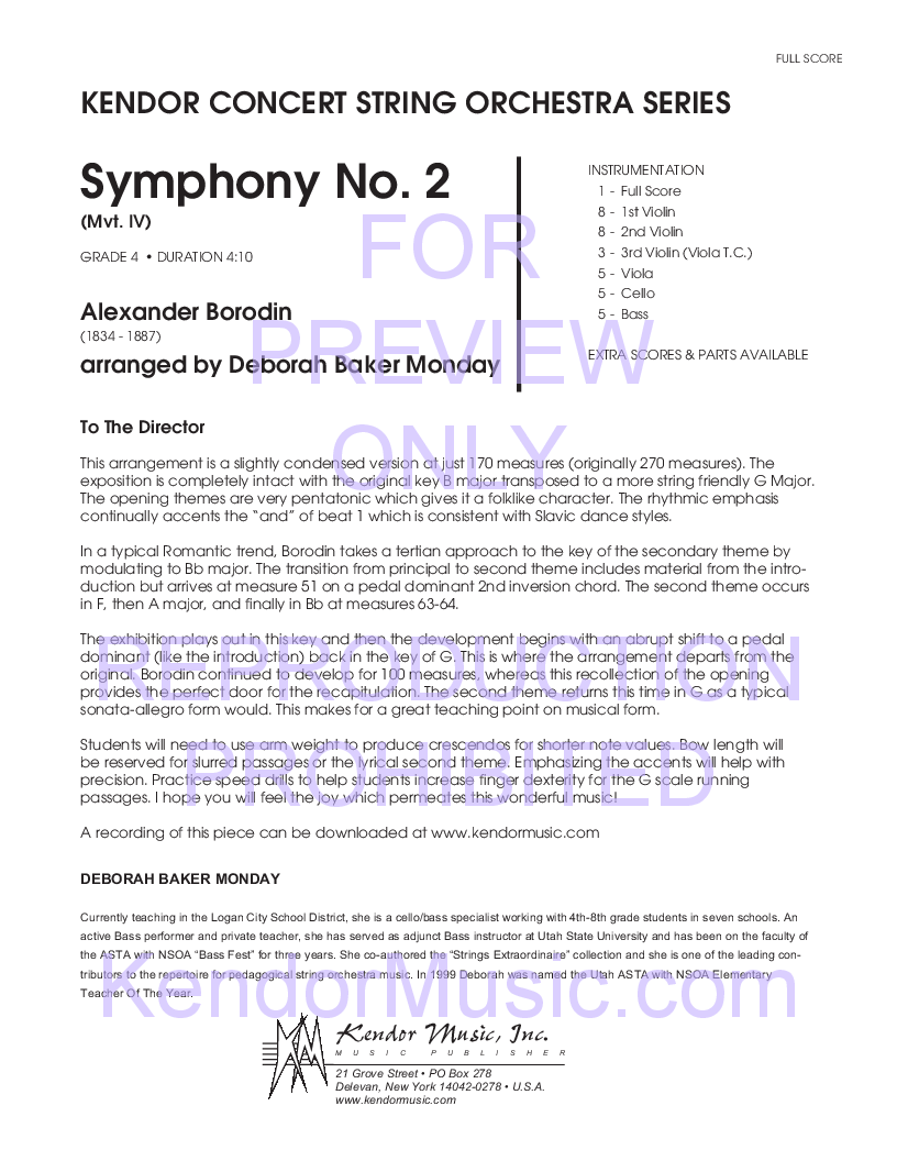 Symphony #2, Mvt. 4