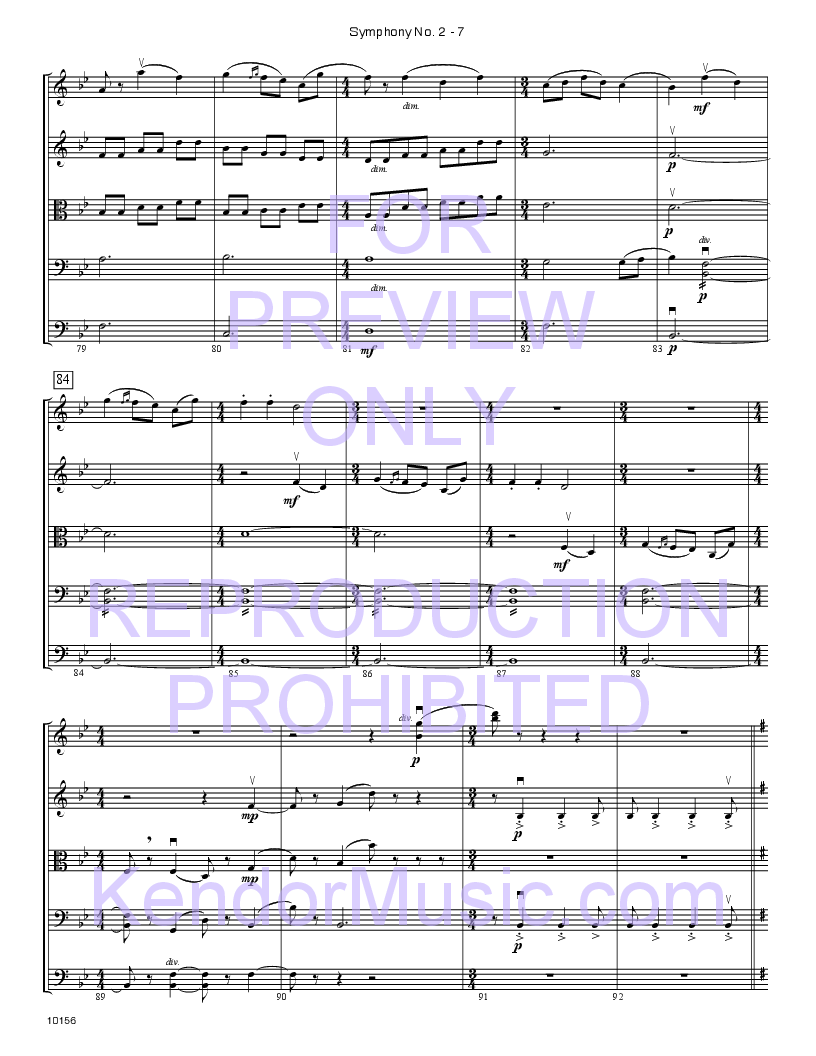 Symphony #2, Mvt. 4