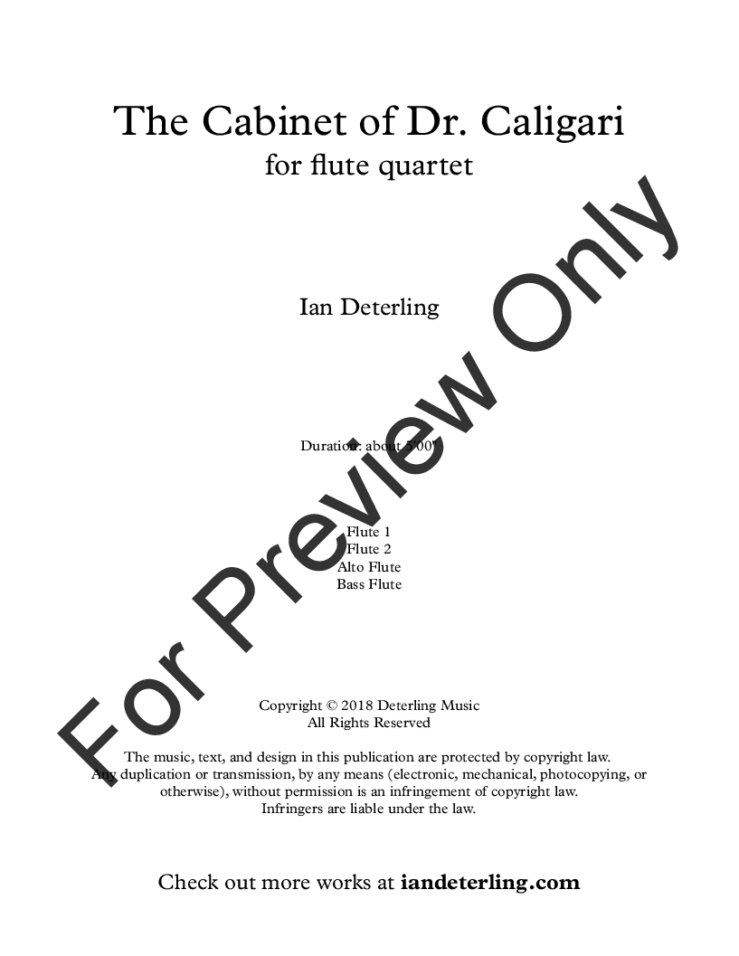 The Cabinet of Dr. Caligari P.O.D.