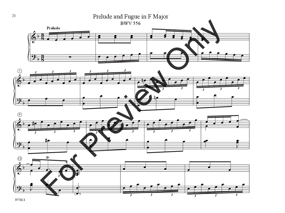 Eight Little Preludes And Fugues For Manuals Or Piano