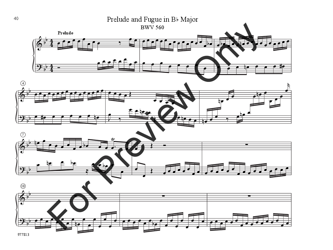 Eight Little Preludes And Fugues For Manuals Or Piano