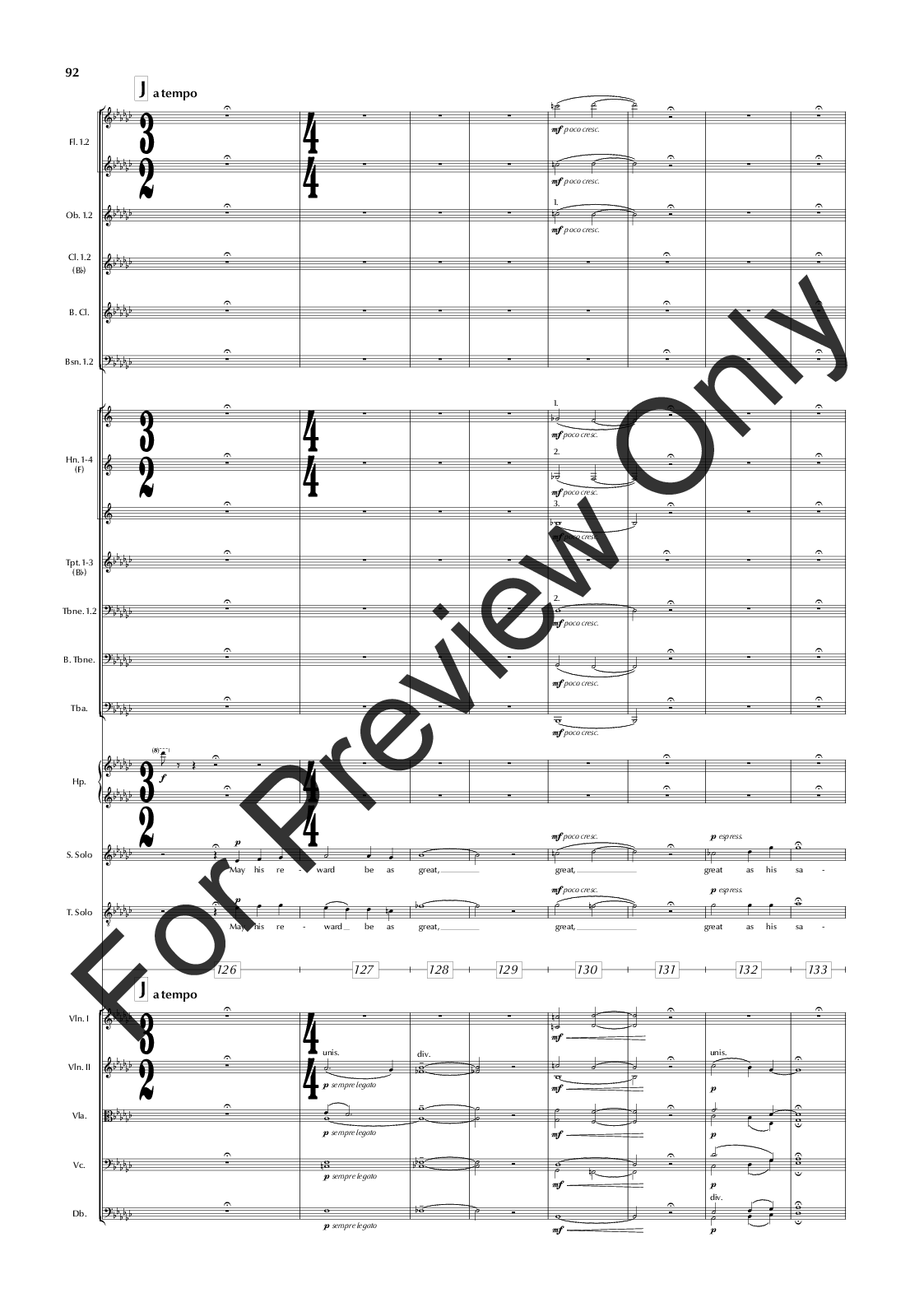 The Great War Symphony Vocal Score P.O.D.