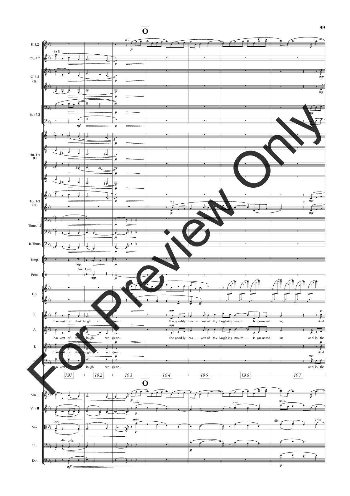 The Great War Symphony Vocal Score P.O.D.