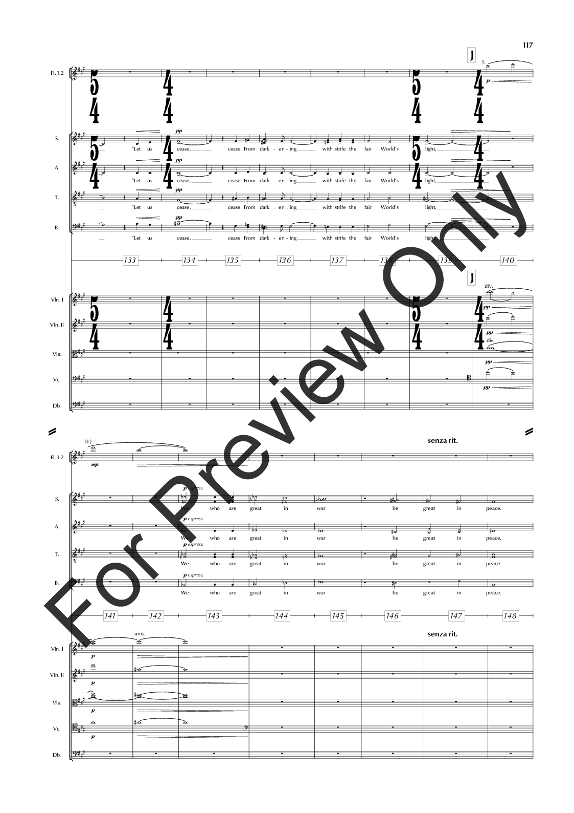 The Great War Symphony Vocal Score P.O.D.