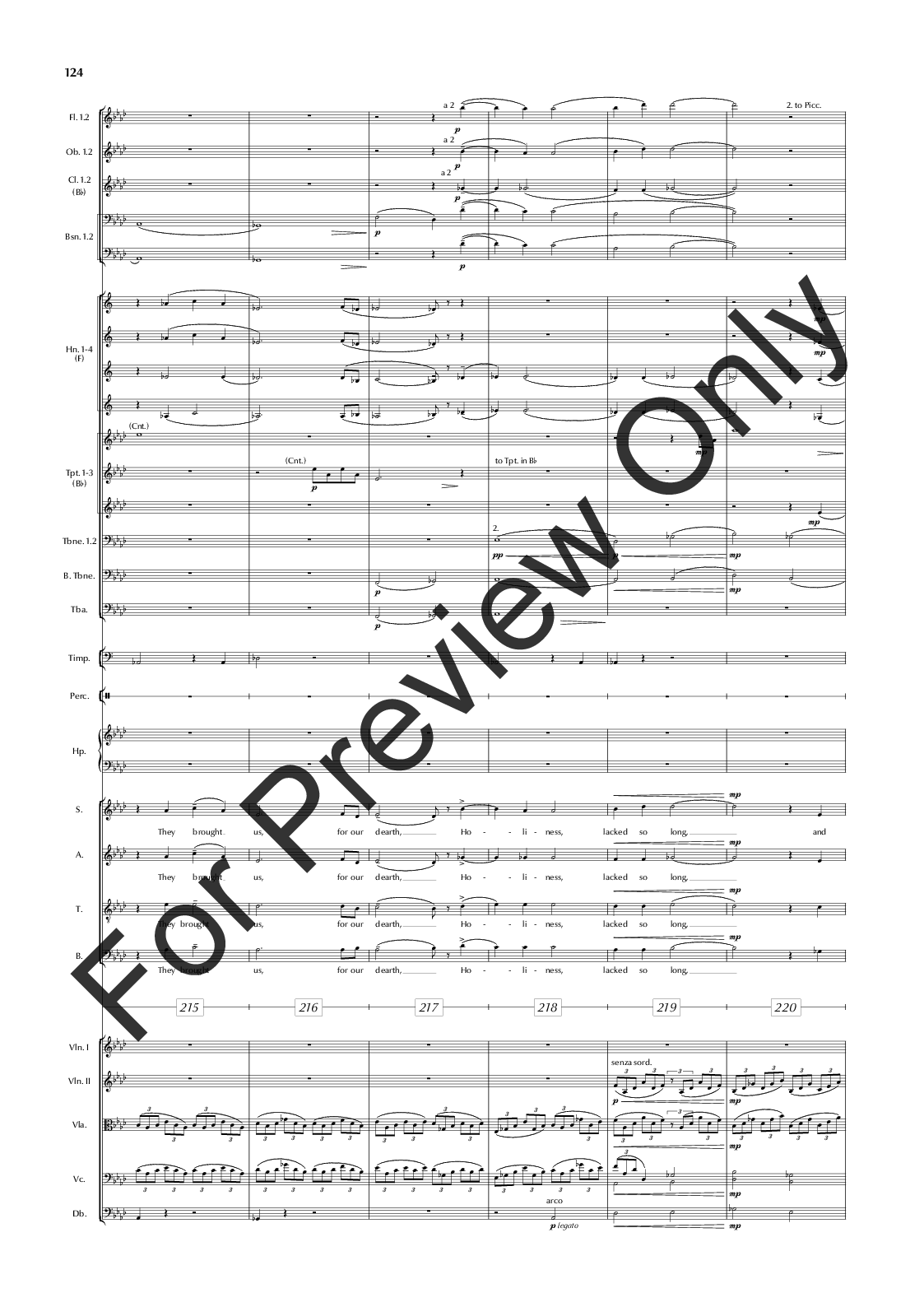 The Great War Symphony Vocal Score P.O.D.