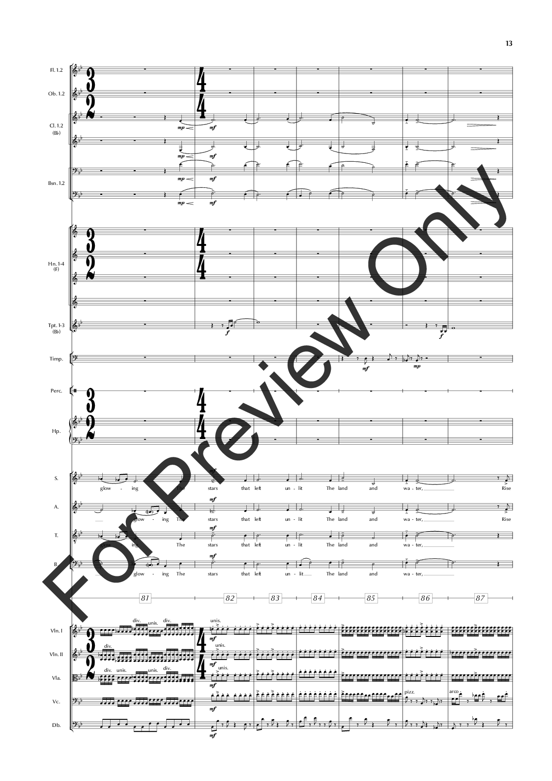 The Great War Symphony Vocal Score P.O.D.