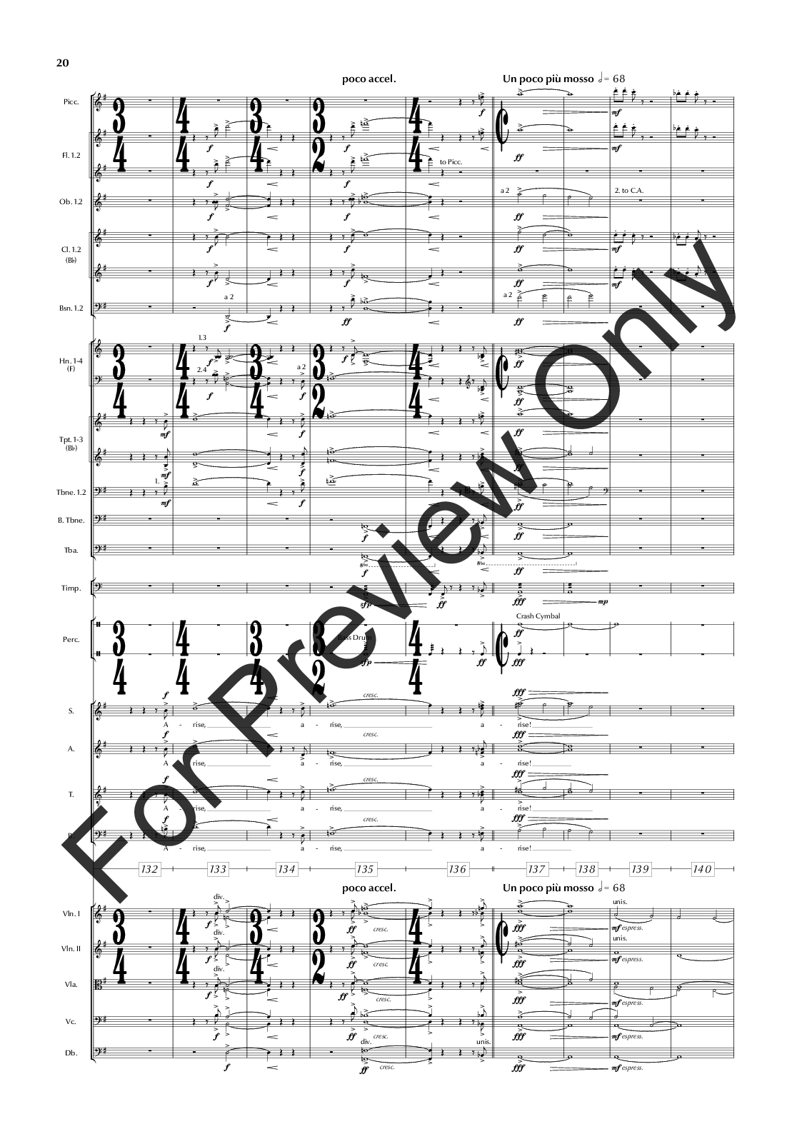 The Great War Symphony Vocal Score P.O.D.