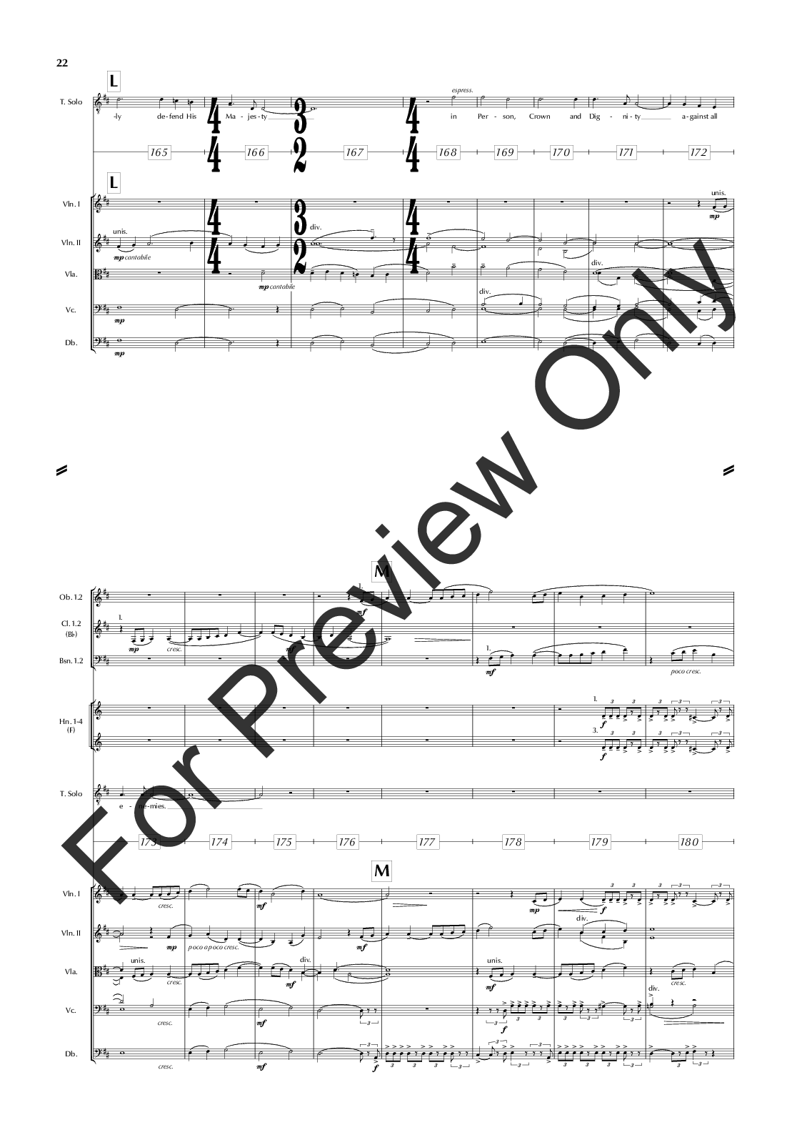 The Great War Symphony Vocal Score P.O.D.