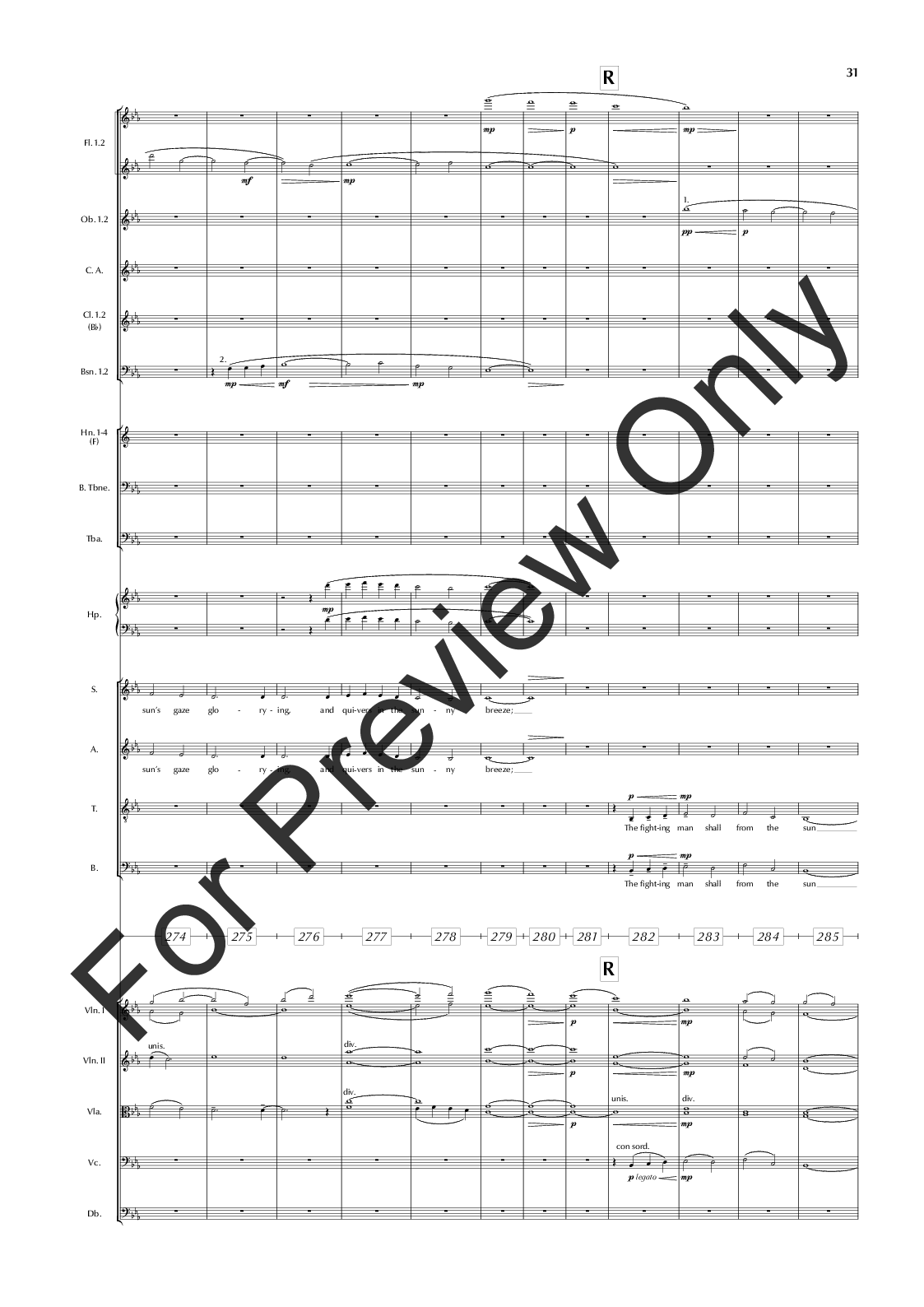 The Great War Symphony Vocal Score P.O.D.