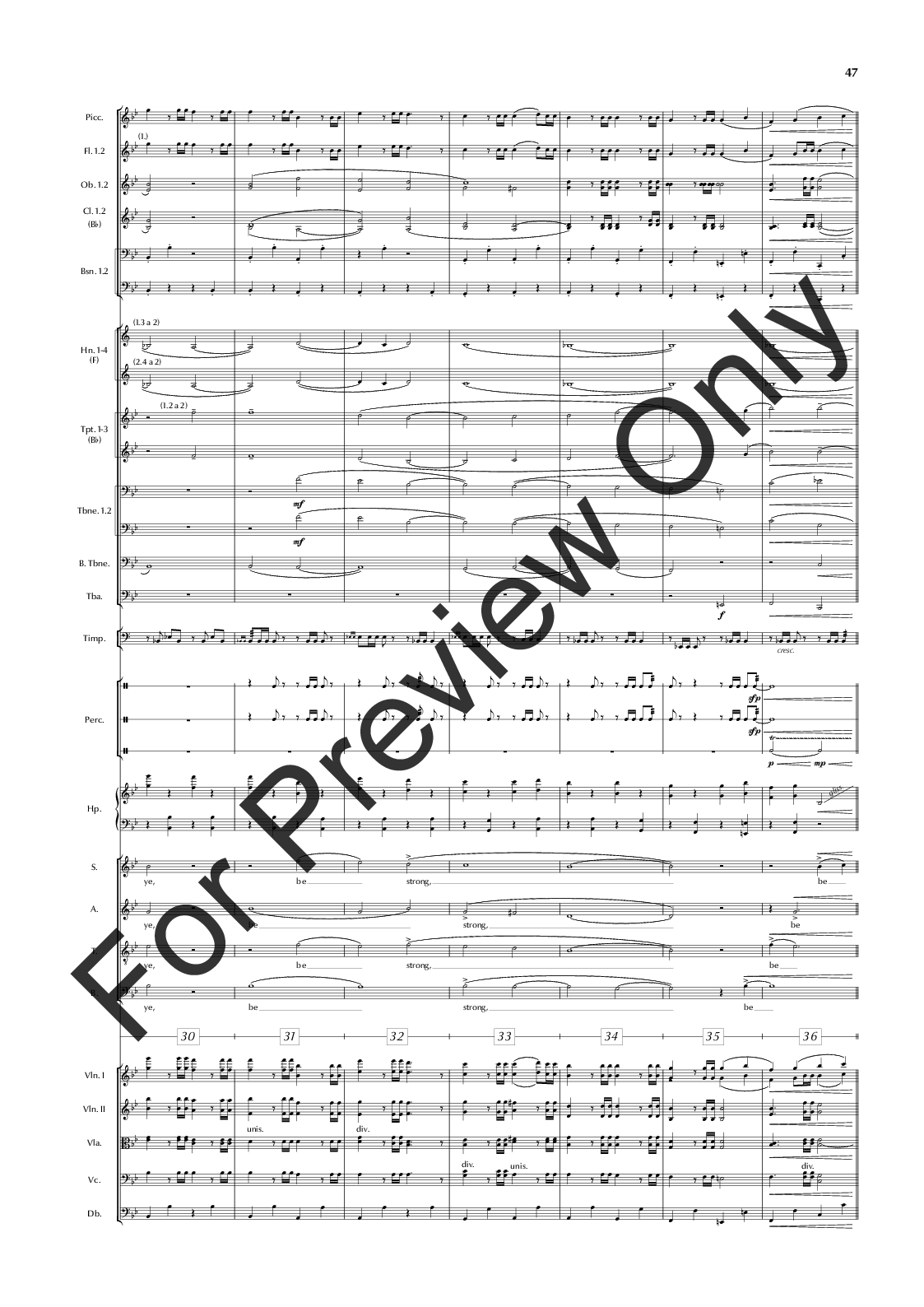 The Great War Symphony Vocal Score P.O.D.