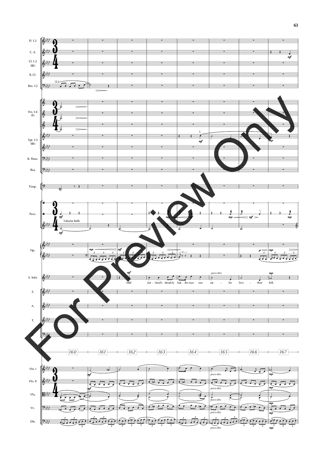 The Great War Symphony Vocal Score P.O.D.