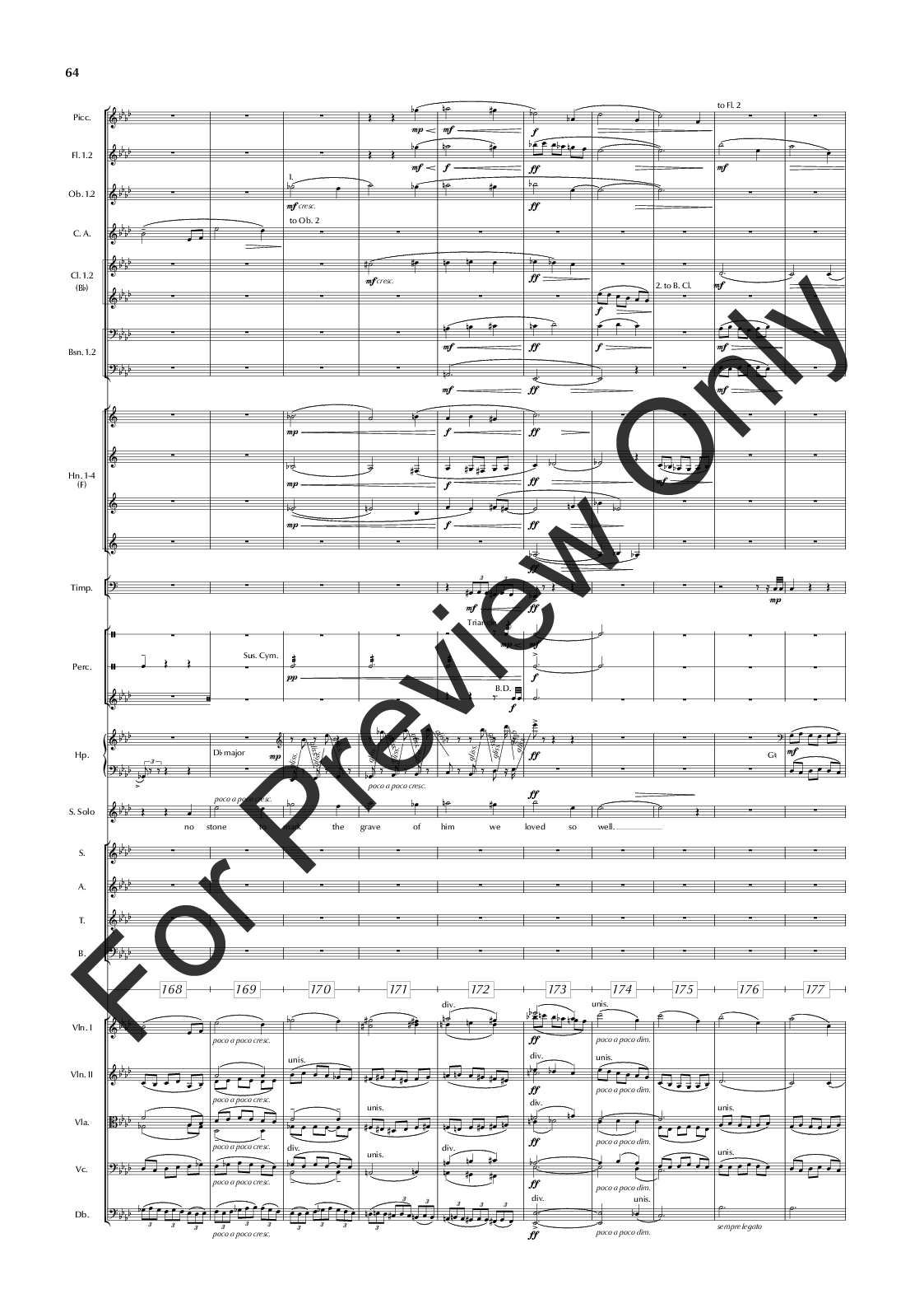 The Great War Symphony Vocal Score P.O.D.