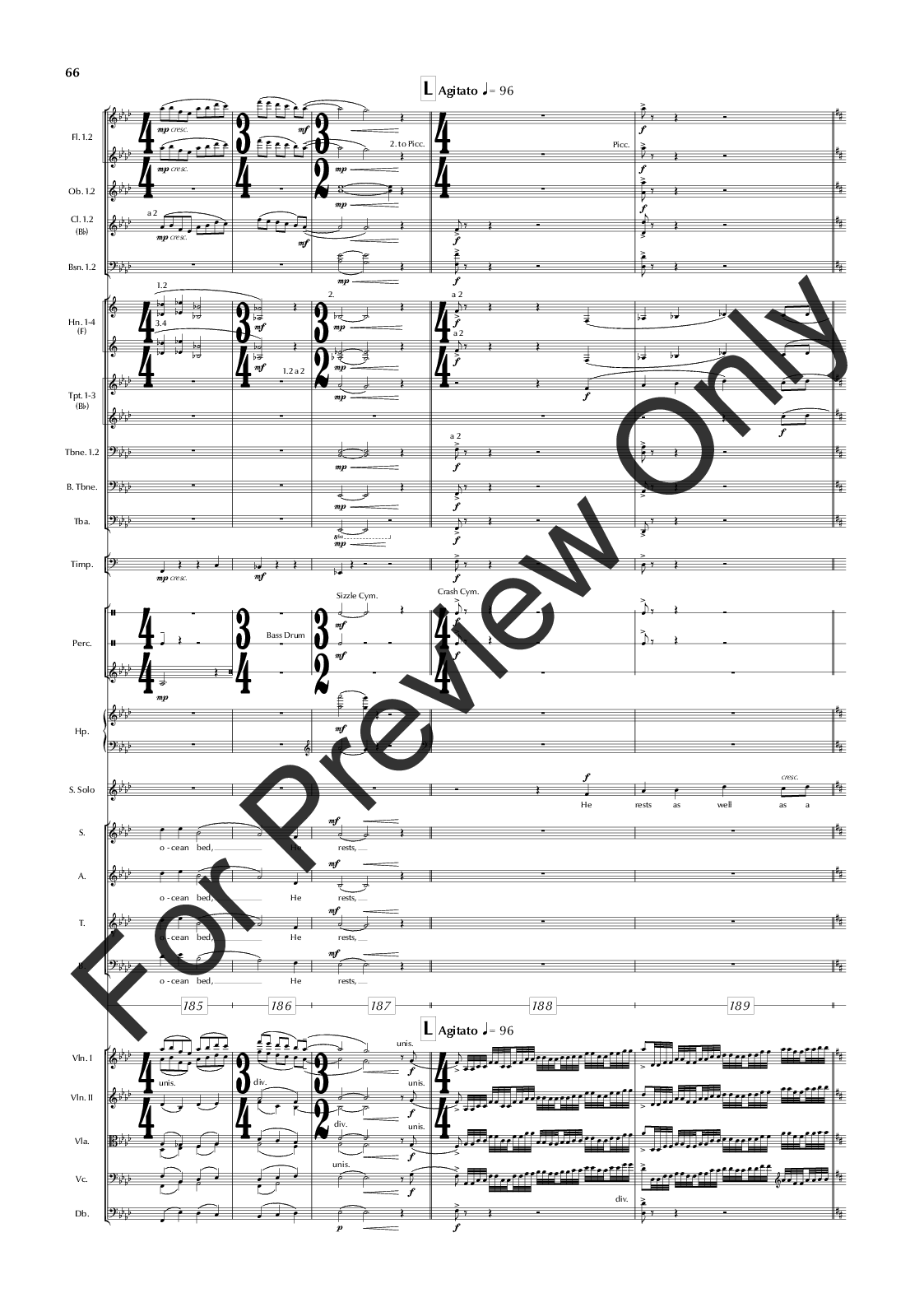 The Great War Symphony Vocal Score P.O.D.