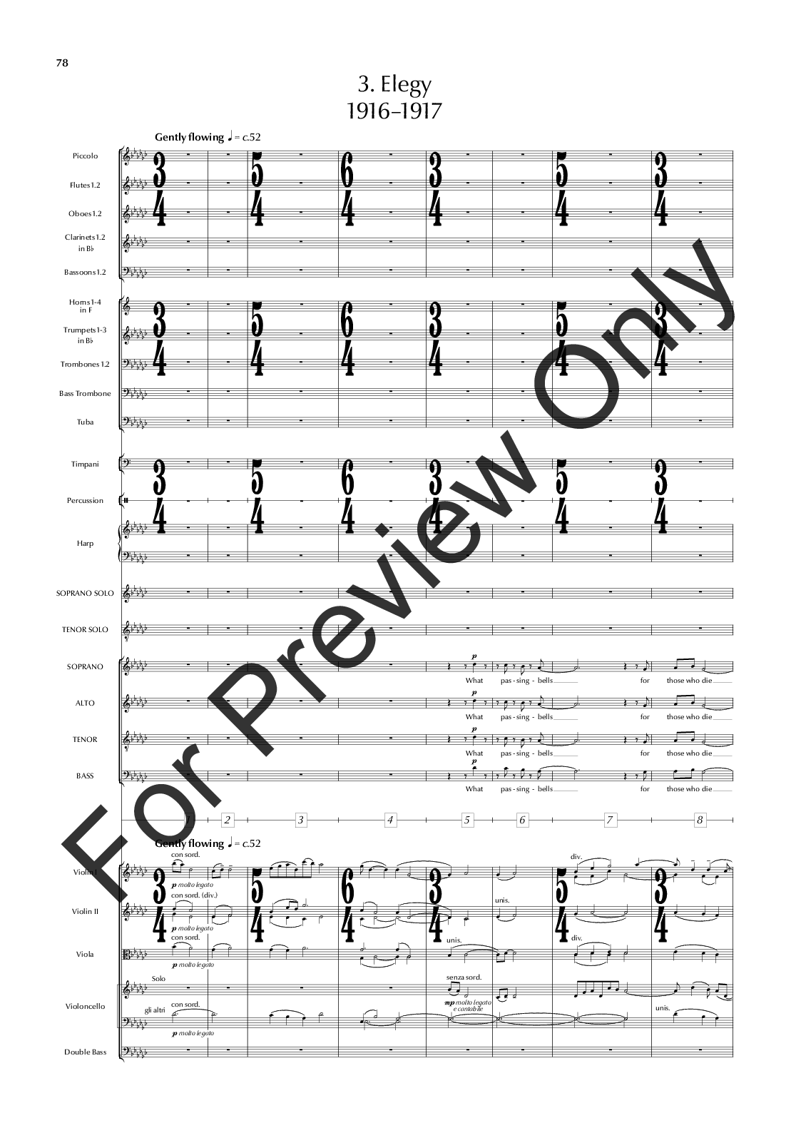 The Great War Symphony Vocal Score P.O.D.