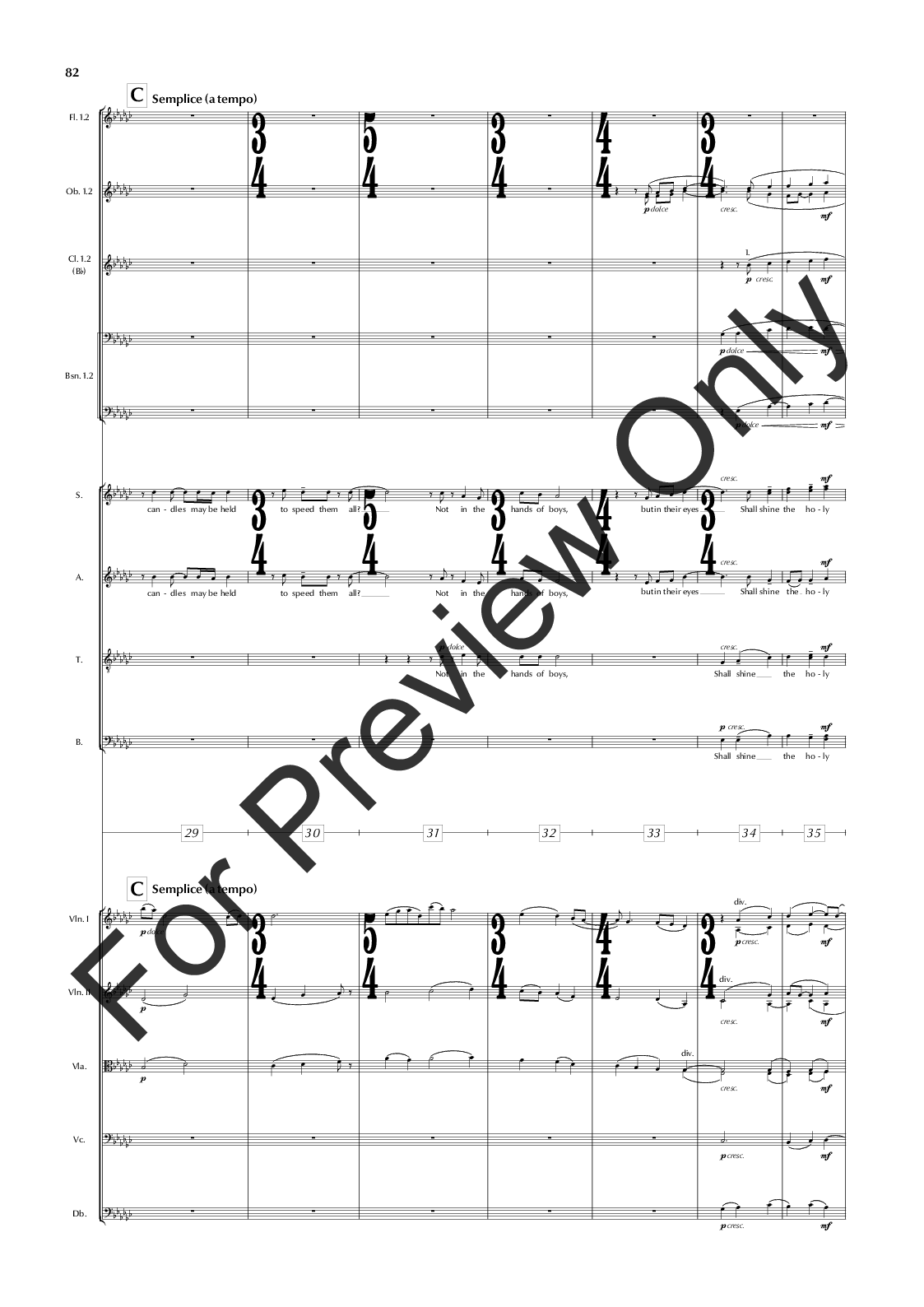 The Great War Symphony Vocal Score P.O.D.