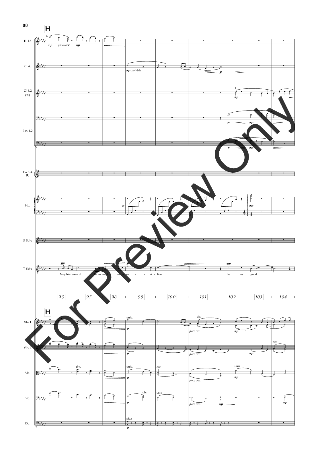 The Great War Symphony Vocal Score P.O.D.