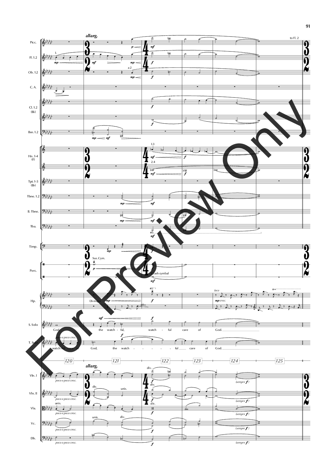 The Great War Symphony Vocal Score P.O.D.