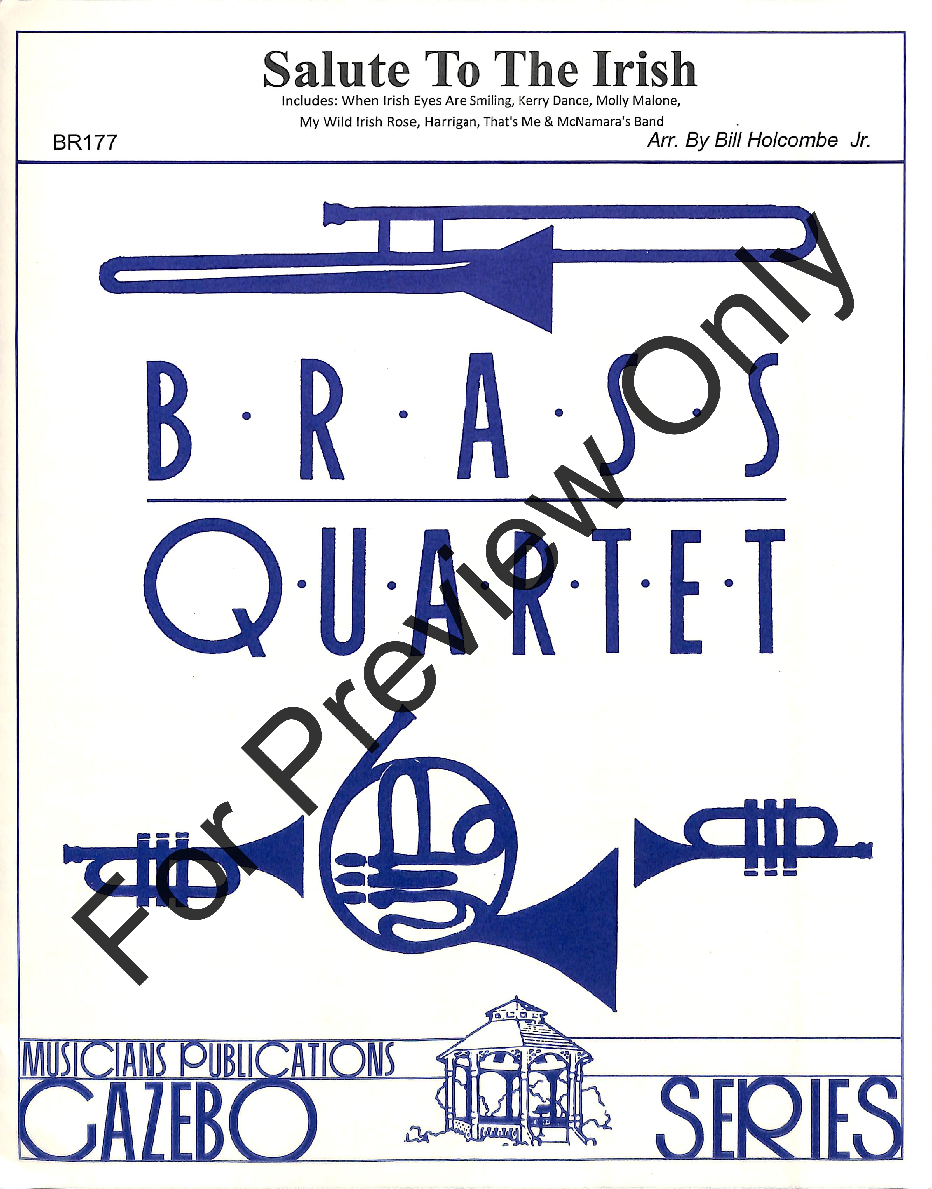 Salute to the Irish Brass Quartet 2 Trumpets, Horn, Trombone