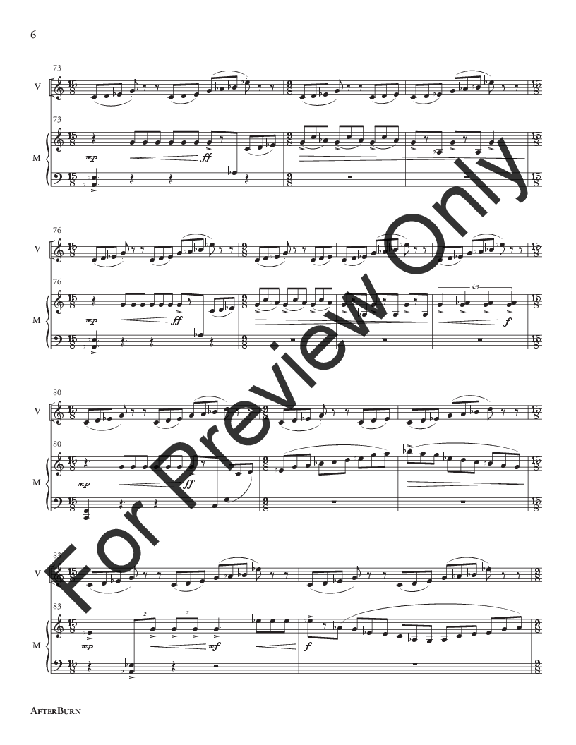 Afterburn Vibraphone (3 octave) and Marimba (5 octave) Duet