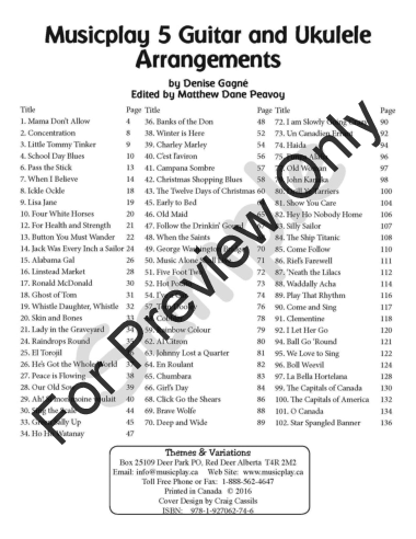 Musicplay: Guitar and Ukulele Arrangements Grade 5