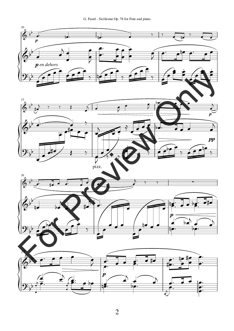 Sicilienne Op. 78 P.O.D.