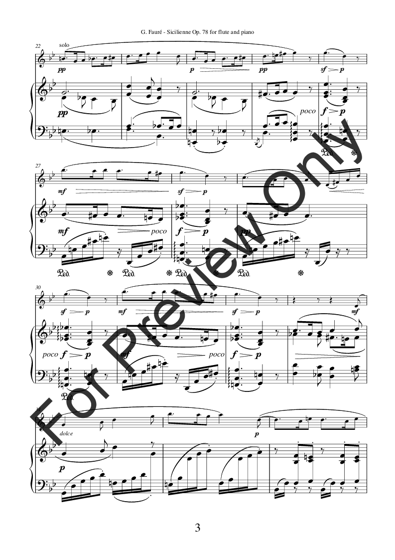 Sicilienne Op. 78 P.O.D.