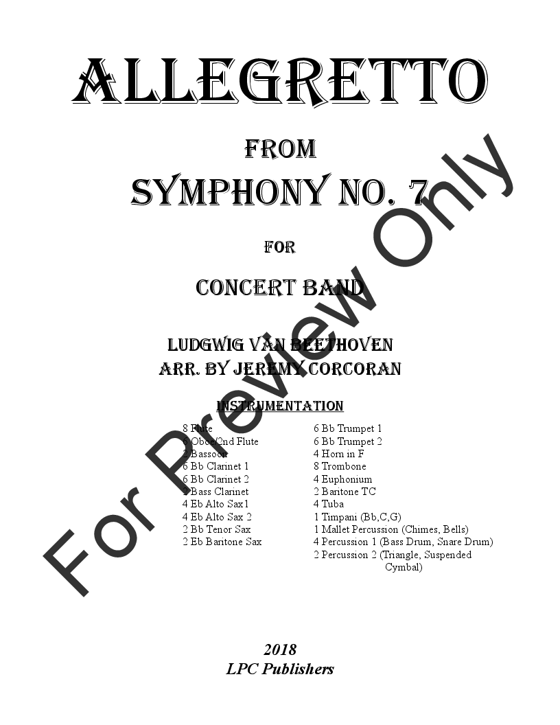 Allegretto from Symphony No. 7 P.O.D.