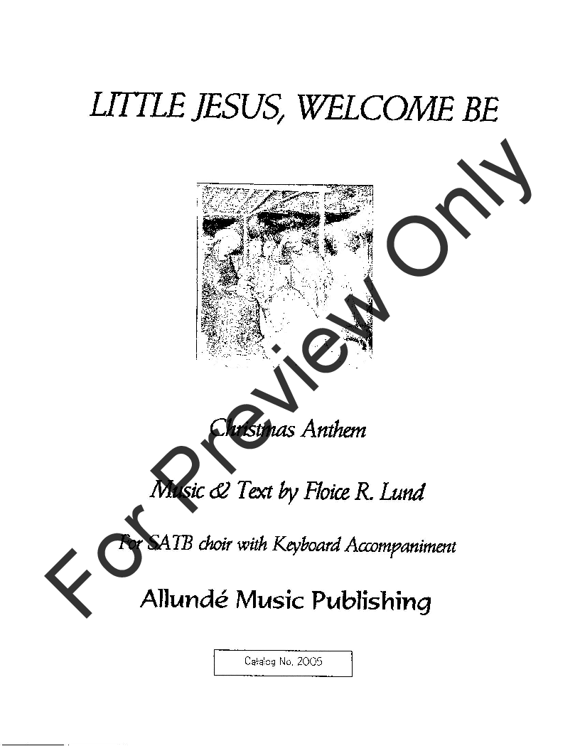 Little Jesus, Welcome Be P.O.D.