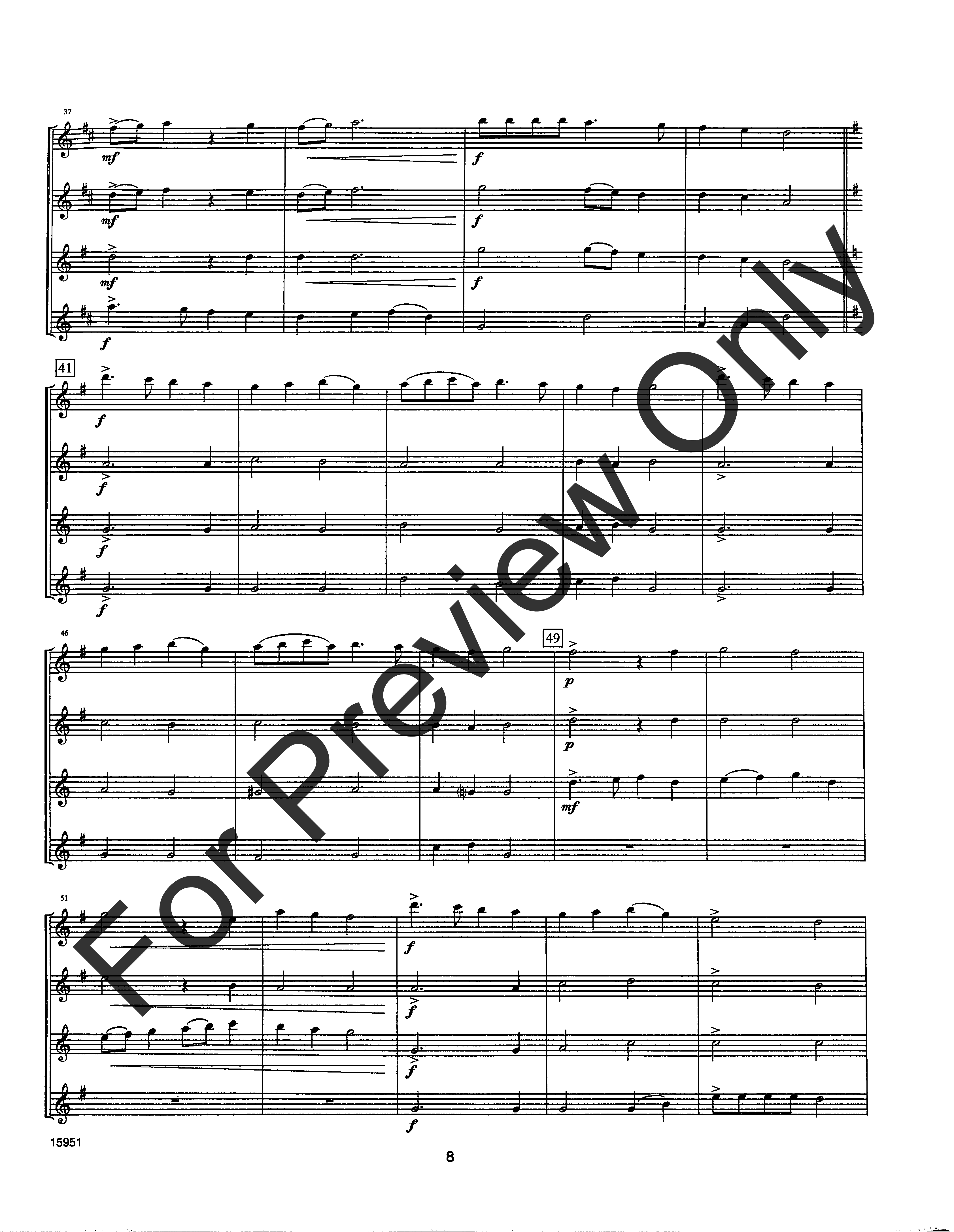 Christmas Classics for Saxophone Quartet Full Score