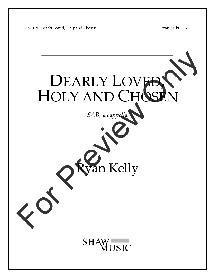 Dearly Loved Holy and Chosen Large Print Edition P.O.D.