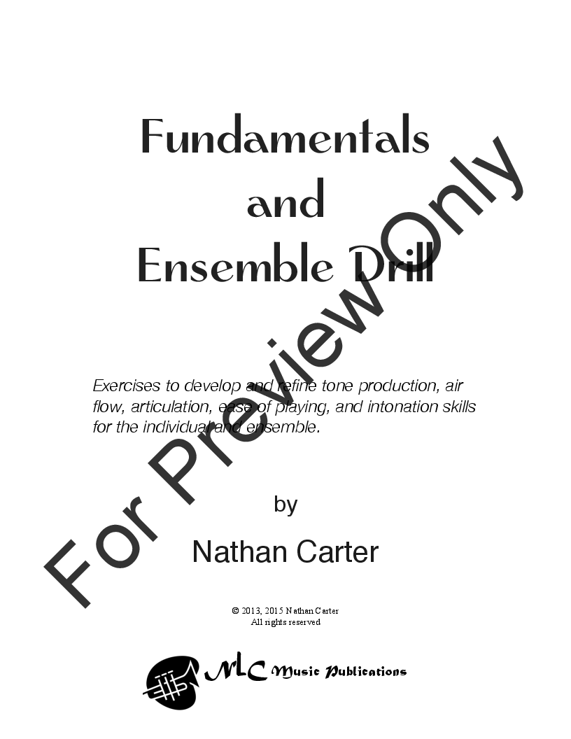 Fundamentals and Ensemble Drill P.O.D.