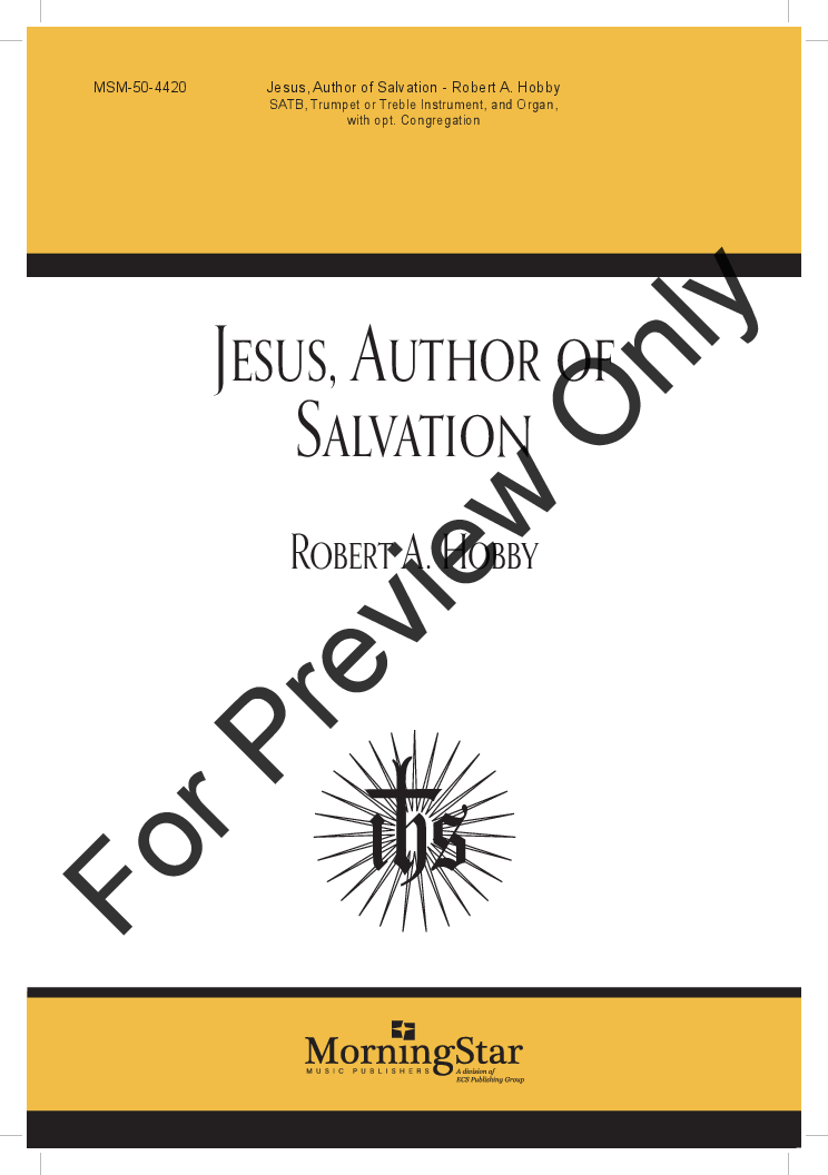 Jesus Author of Salvation Large Print Edition P.O.D.