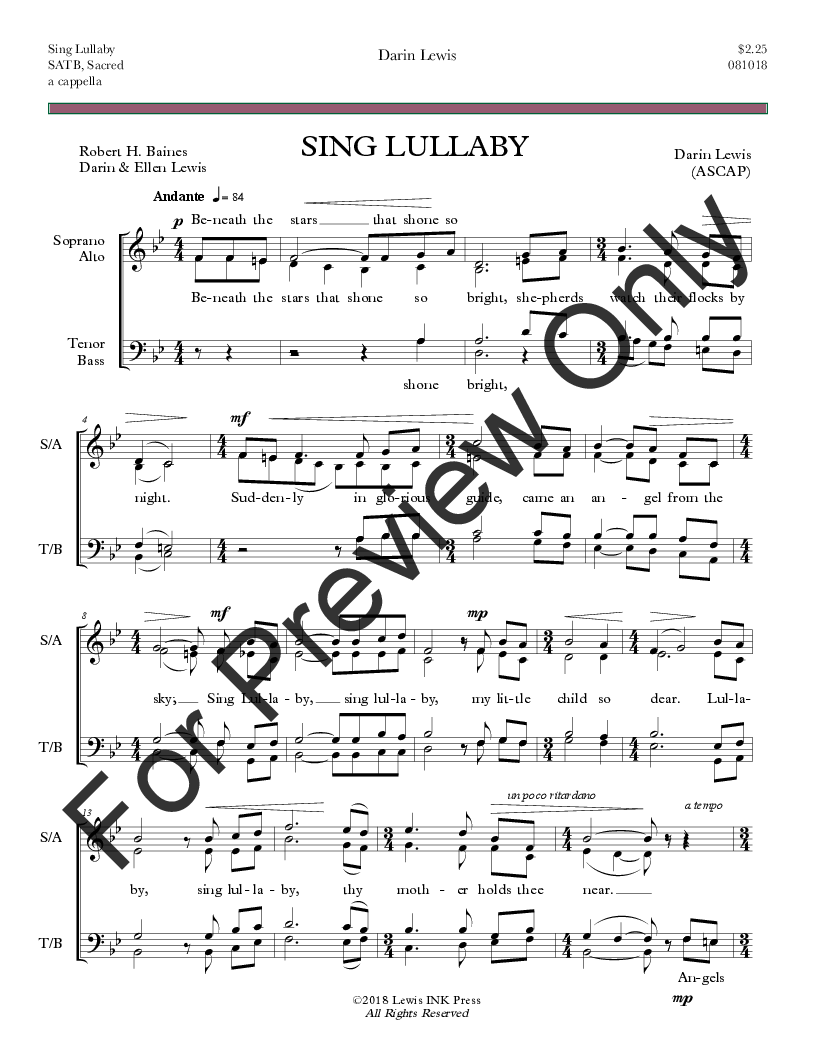 Sing Lullaby P.O.D.