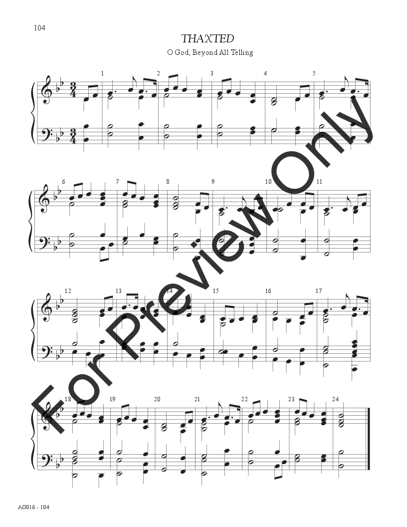 50 Quick Hymn Accompaniments 1/8 Octaves P.O.D.