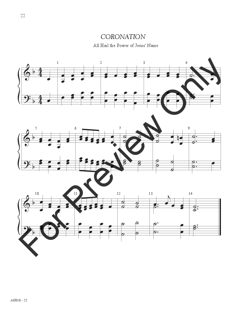 50 Quick Hymn Accompaniments 1/8 Octaves P.O.D.