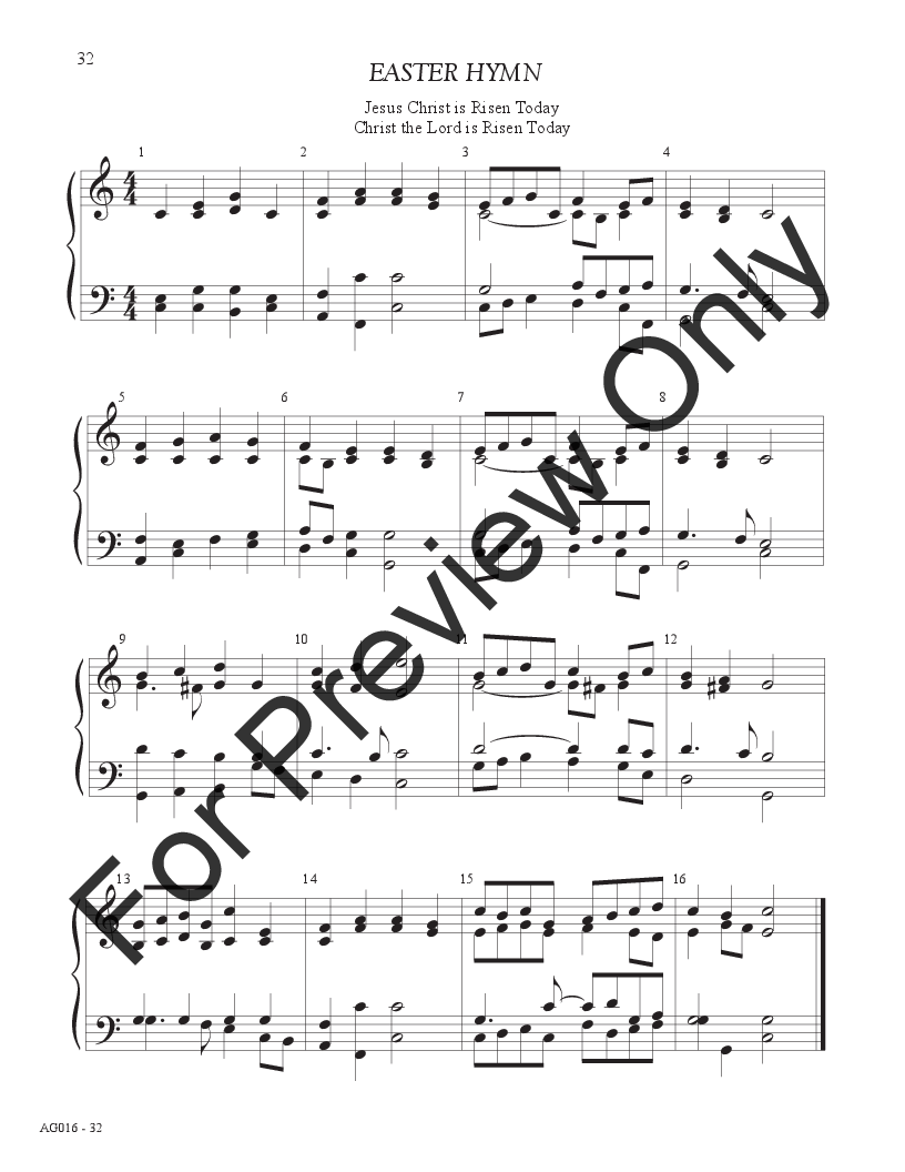 50 Quick Hymn Accompaniments 1/8 Octaves P.O.D.