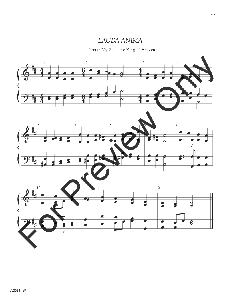 50 Quick Hymn Accompaniments 1/8 Octaves P.O.D.