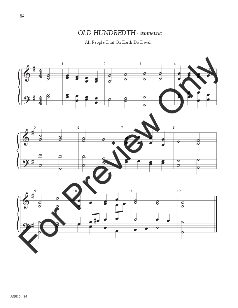 50 Quick Hymn Accompaniments 1/8 Octaves P.O.D.