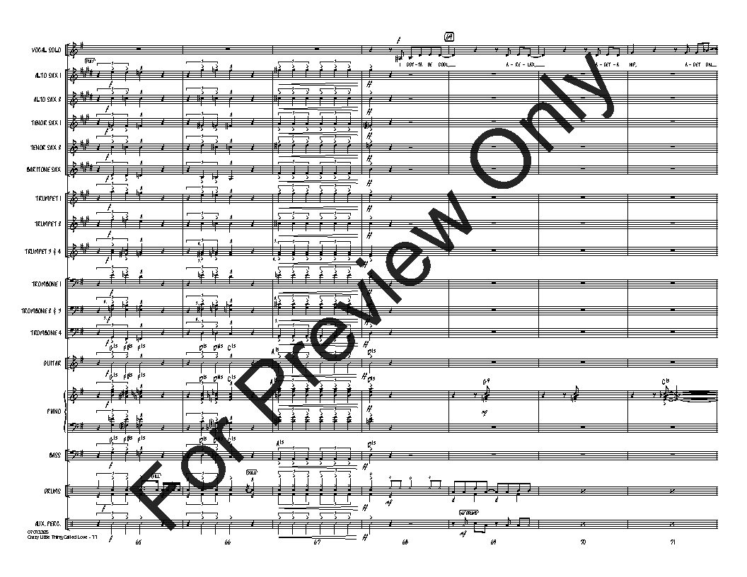 Crazy Little Thing Called Love Vocal Solo with Jazz Ensemble